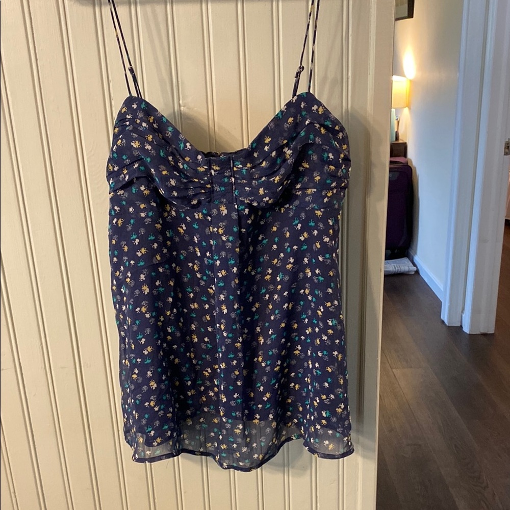 Floral Blue Women's Top